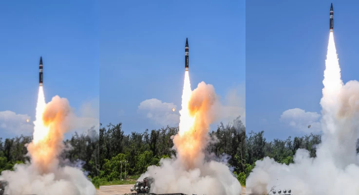 Επιτυχής δοκιμή του νέου ινδικού βαλλιστικού πυραύλου νέας γενιάς Agni-P